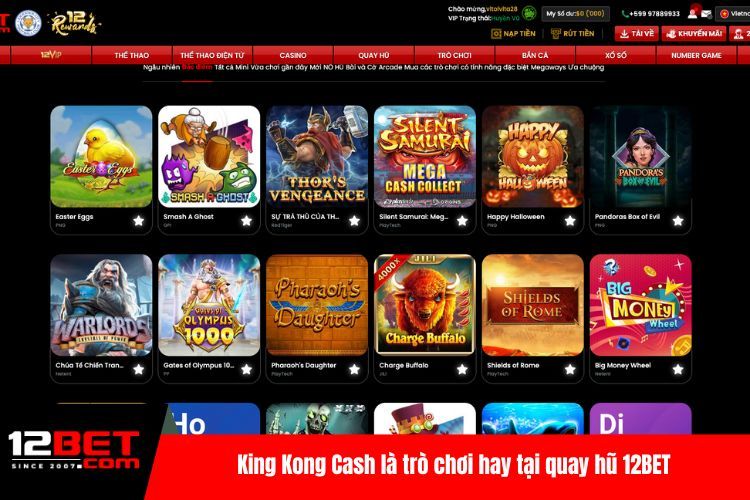 Quay Hũ 12BET, Thử Vận May Với Hàng Loạt Slot Đỉnh