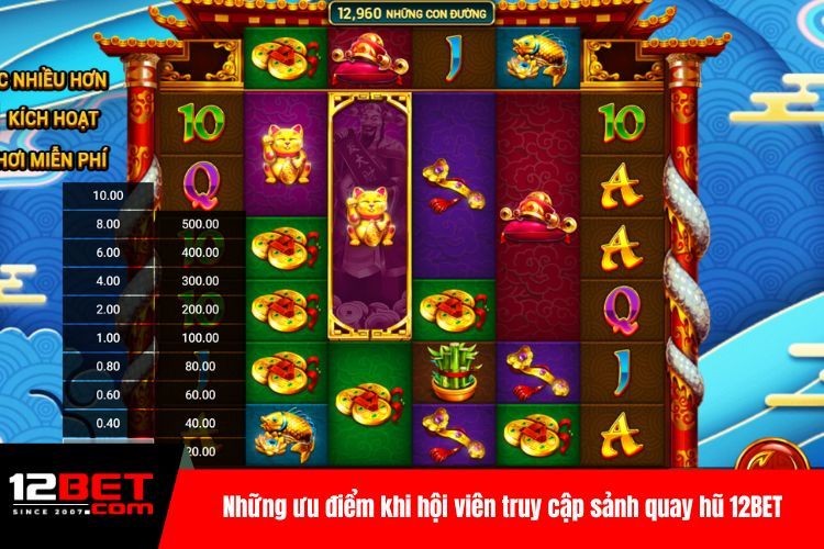 Quay Hũ 12BET, Thử Vận May Với Hàng Loạt Slot Đỉnh