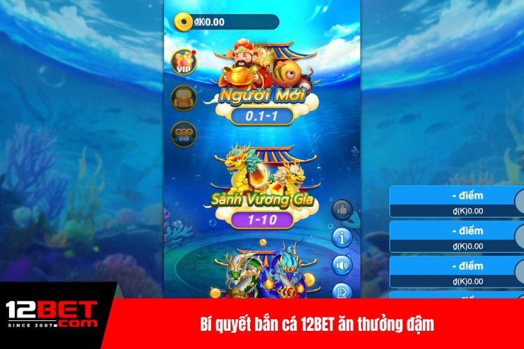 Bắn Cá 12BET - Chơi Game Thả Ga, Thắng Lớn Mỗi Ngày