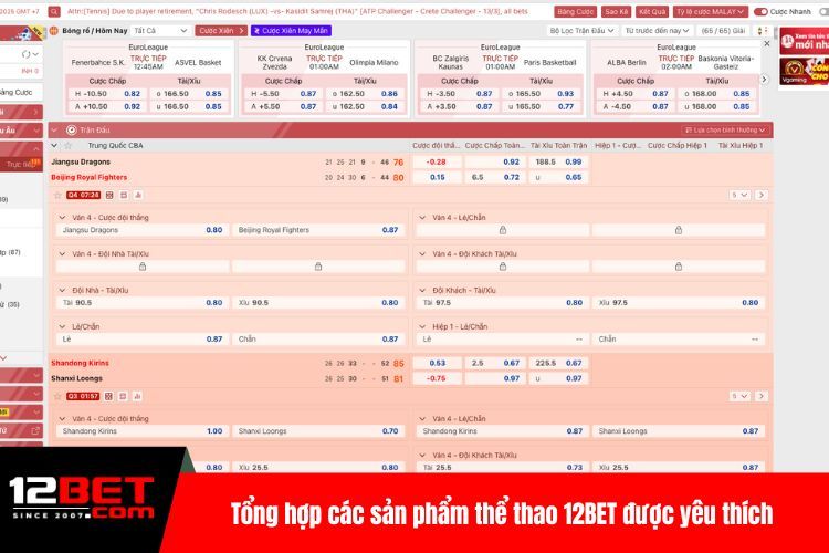 Thể Thao 12BET – Cá Cược Chuyên Nghiệp, Thắng Dễ
