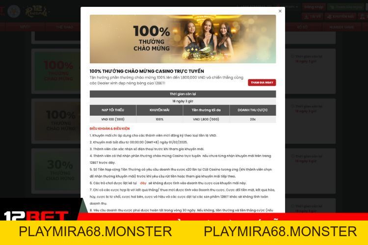 12BET – Nhà Cái Đẳng Cấp Với Tỷ Lệ Kèo Siêu Hấp Dẫn