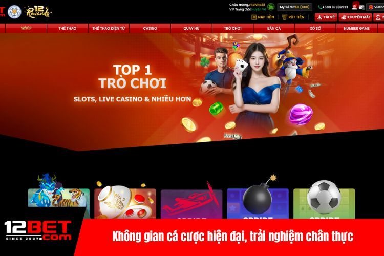 Casino 12BET – Đấu Trí Kịch Tính, Rinh Thưởng Hấp Dẫn